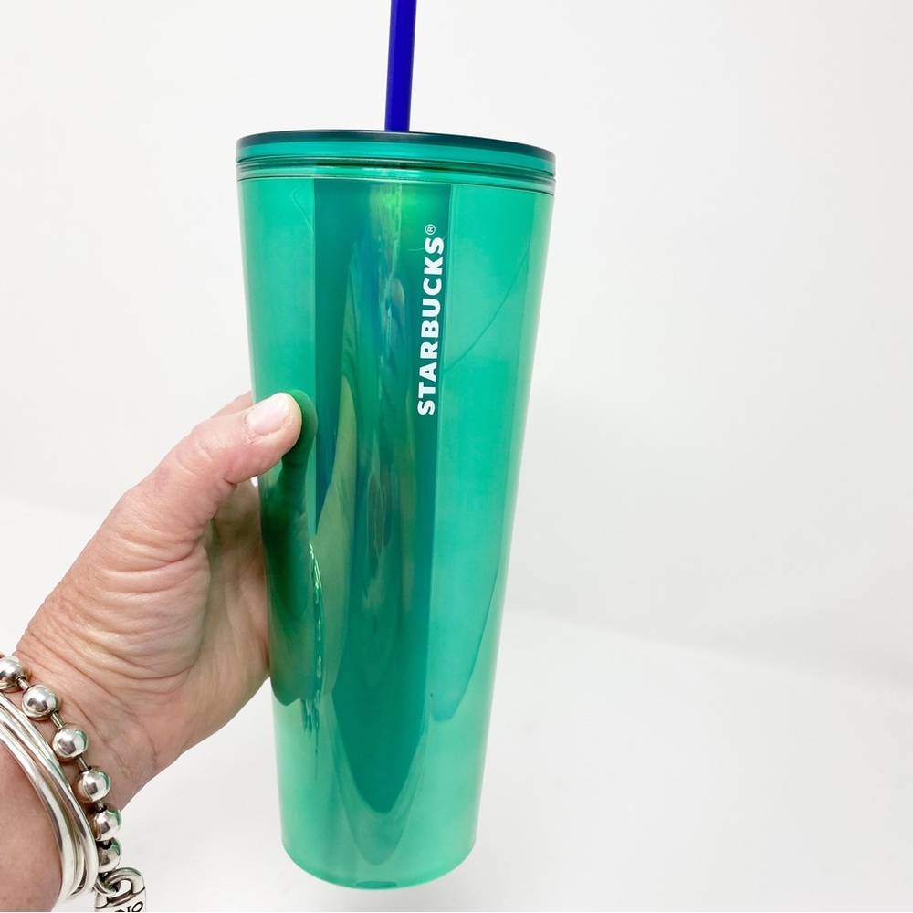 STARBUCKS IRIDESCENCE GREEN TUMBLER - Picture 6 of 9